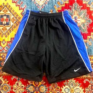Nike Athletic Lacrosse Shorts Black Size Large